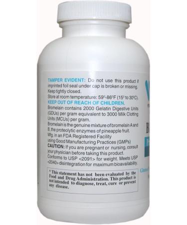 Wonder Labs Bromelain 2000 150mg Proteolytic Pineapple Enzyme Extract Nutritionally Supports Digestive Health - 250 Capsules - Buy Online on GoSupps.com