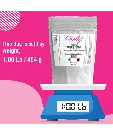 Chelly Superior Sculpting Powder Acrylic Nail System Clear Blush Pink Medium Pink 16 oz - Professional Quality (Blush Pink) - Buy Online on GoSupps.com