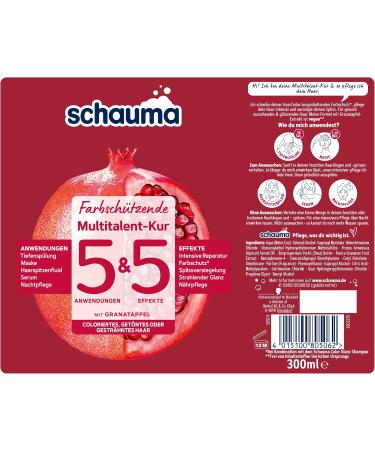  Schauma SCHAUMA 6 x 300 ml Multi-Talent Treatment for Coloured Dyed or Highlighted Hair - Buy Online on GoSupps.com