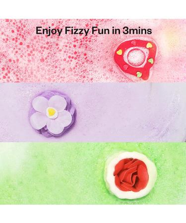 Kids Girls 6 Pack Organic Aromatherapy Bath Bombs | Skin Moisturizing Spa Relaxation Gift - Christmas & Birthday - Buy Online on GoSupps.com