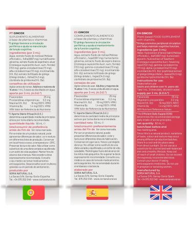 Soria Natural Composor 41 Ginkgo Complex memory and concentration support activates blood circulation antioxidant properties ginkgo biloba natural brain supplement 50 ml bottle - Buy Online on GoSupps.com