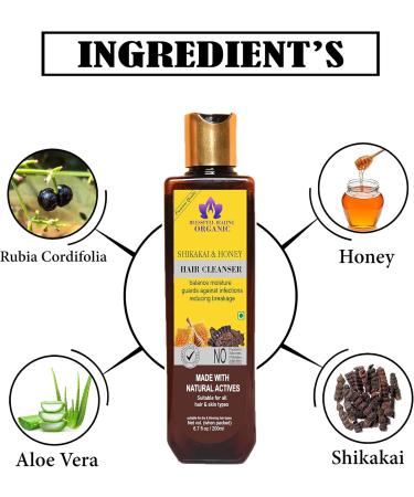 Blessfull Healing Organic Shikakai & Honey Hair Cleanser | Shampoo 200 ML (Packing May Vary) - Buy Online on GoSupps.com