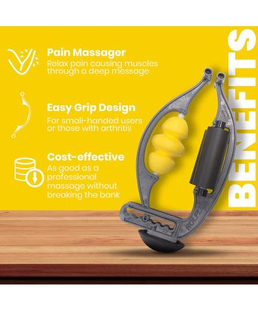 Rolflex Arm & Leg Massager for Tennis & Golfer's Elbow, Carpal Tunnel, Tendonitis - Trigger Point Relief for Wrist, Hand, Calf, Foot & Thigh - Active Release - Buy Online on GoSupps.com