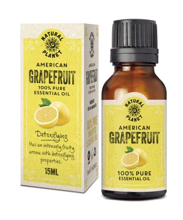 Natural Planet Grapefruit Essential Oil 15ML Natural & Undiluted Therapeutic Grade Pure Cruelty Free