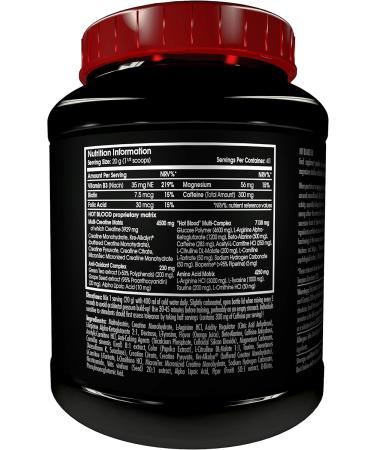 Buy Hot Blood 2.0 Pre-Workout Stimulant - 820g Orange Juice Flavor | International Shipping - Buy Online on GoSupps.com