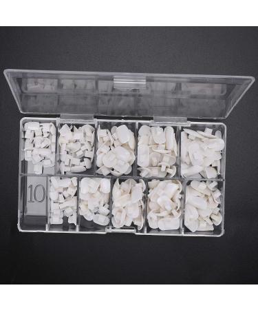 200 Pieces White Nail Tips for Practice & Training | DIY False Fake Nail Manicure Tools for Beginners - Buy Online on GoSupps.com
