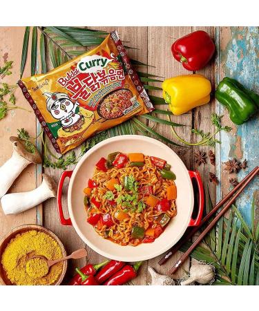 CNMART Samyang Curry Flavour Hot Chicken Ramen Instant Noodle Halal (Pack of 10) - Buy Online on GoSupps.com