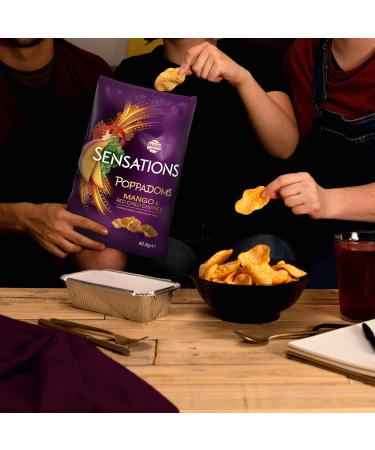 Sensations Poppadoms Mango and Red Chilli Chutney 82.5 g (Pack of 4) - Buy Online on GoSupps.com