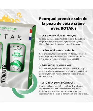 BOTAK Gift Set for Shaved/Shorn/Bald Head Care | 99% and 97% Natural Origin Vegan French | Daily Routine | Regulates pH and Microbiome - Buy Online on GoSupps.com