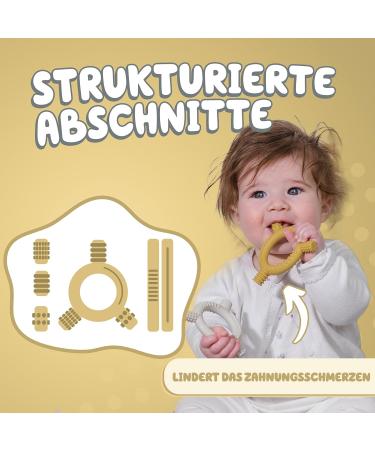 Buy Baby Nom Bite Ring - BPA-Free Cooling Dental Aid & Gripping Toy for Teething Babies - Buy Online on GoSupps.com