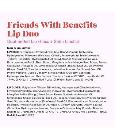 PYT BEAUTY Lip Duo: Berry Lipstick and Lip Gloss Combo - Hydrating, Hypoallergenic, Vegan Makeup (1 Count) - Buy Online on GoSupps.com