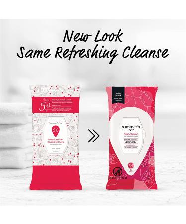 Summer's Eve Blissful Escape Feminine Wipes 32 Count x 4 Packs | pH Balanced Refreshing Daily Cleansing - Buy Online on GoSupps.com