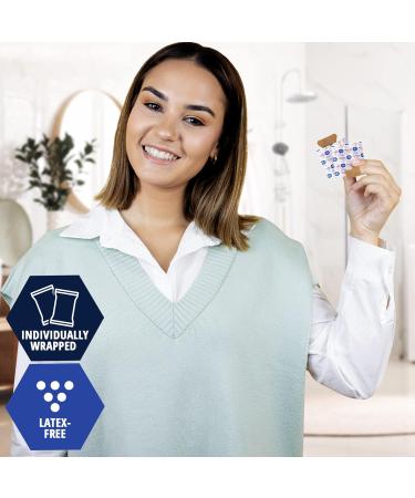 Med Pride Sterile Fabric Fingertip Adhesive Bandages 1.75'' x 3'' 100 Count - Hypoallergenic Latex-Free First Aid Finger Bandages - Individual Wrapped - Buy Online on GoSupps.com