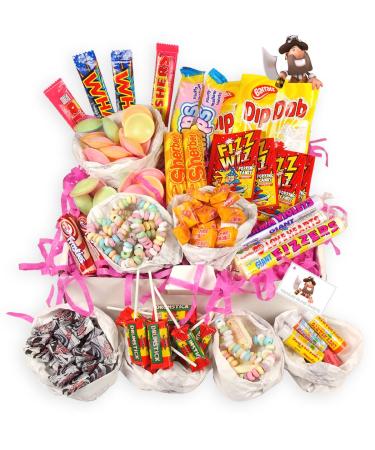 Retro Sweet Hamper - Retro Favourites Since 2003 A Red Keepsake Box Filled With Old School Sweets & Treats