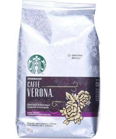 Starbucks Caff Verona Ground Coffee Dark Roast 793 Grams & Ground Coffee French Roast 793 Grams - Buy Online on GoSupps.com