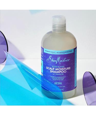 SheaMoisture Scalp Moisture Shampoo - Aloe Butter & Vitamin B3 - 13oz - Buy Online on GoSupps.com