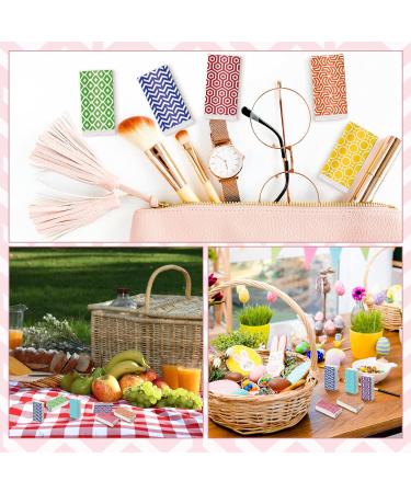 80 Count Pocket-Sized 3 Ply Facial Tissues with Geometric Print Package - 800 Sheets - Buy Online on GoSupps.com