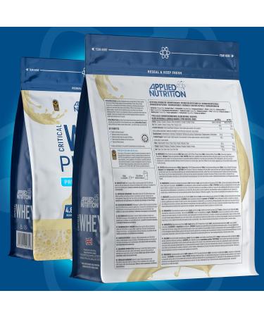 Applied Nutrition Critical Whey Protein Powder 450g - High Protein Milkshake with BCAAs & Glutamine - Muscle Building Supplement - Vanilla Flavor - 15 Servings - Buy Online on GoSupps.com