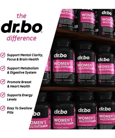 Women's Multivitamin with Magnesium, Zinc, and Minerals - Energy-Boosting Daily Supplement Capsules - Iron & Soy Free Formula - Buy Online on GoSupps.com