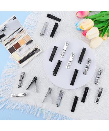 Stainless Steel Nail Clippers Set - 24 Pack Bulk Black Nail Cutter for Women and Men - Ultra Sharp Fingernail and Toenail Clippers (24 Pcs-Black) - Buy Online on GoSupps.com