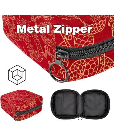 Buy China Myth Golden Dragon Red Sanitary Napkin Bags | Durable Menstrual Cup Holders for Women & Teenage Girls - International Shipping Available - Buy Online on GoSupps.com