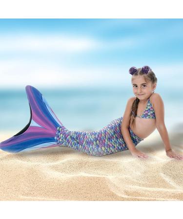 Zhezesmila Mermaid Purple Mouse Ears Headband, Hair Clips & Scrunchies Set for Girls & Women - Birthday Party Hair Accessories - Buy Online on GoSupps.com