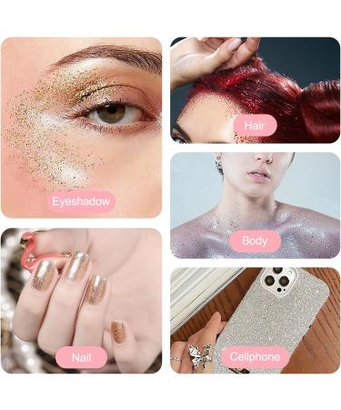 Face Glitter 24 Color Festival Glitter Biodegradable Glitter Extra Fine Glitter for Hair Body Nail Eye Cosmetic Glitter for Wax Melts Pride Makeup Art Nail Crafting Party Colour 4 - Buy Online on GoSupps.com