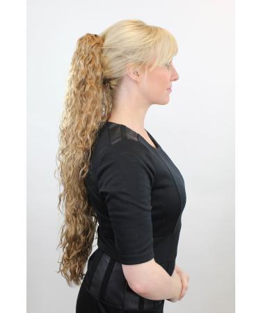 Very Long Voluminous Dark Blonde Ponytail Hairpiece with Kinky Curls - N838-19 for Stunning Hairstyles - Buy Online on GoSupps.com
