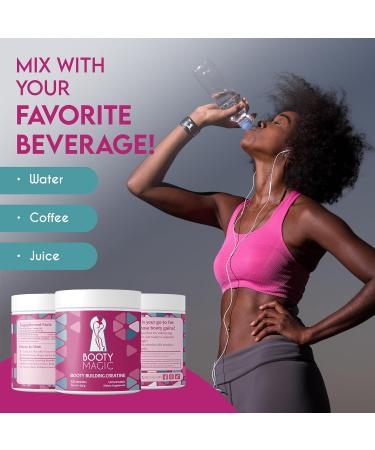 Booty Building Creatine for Women - Micronized Formula for Glute Gains & Muscle Growth - 30 Servings - Buy Online on GoSupps.com