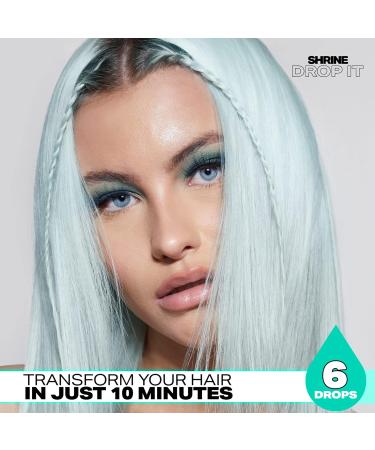 SHRINE Drop It Semi-Permanent Hair Dye Drops Aqua 20ml aqua 20 ml (Pack of 1) - Buy Online on GoSupps.com