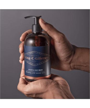 King C. Gillette Nettoyant Pour La Barbe Et Le Visage L Eau De Coco L Huile D Argan Et L Huile D Avocat 350 ml (Lot de 2) - Buy Online on GoSupps.com