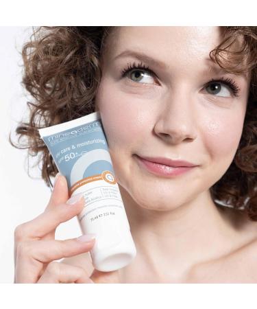 Mineaderm UV CARE & Moisturing Cream SPF 50+ daily sun protection for the face with aloe vera shea butter & centella moisturizing formula without white effect and nongreasy - Buy Online on GoSupps.com