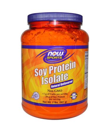 Now Foods Soy Protein Isolate Non-GMO Unflavored - 2 lbs. 2 Pack