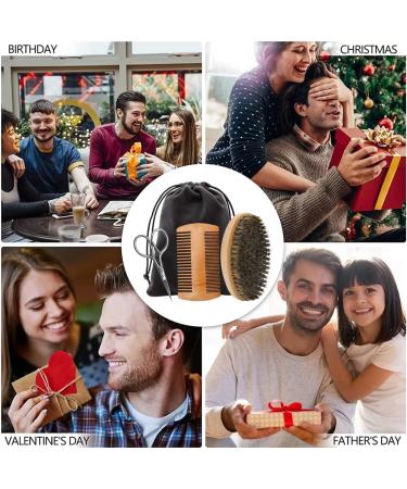 Ultimate Beard Care Set for Men | Boar Bristle Brush Comb & Scissors | Perfect Gift - Buy Online on GoSupps.com