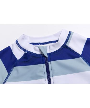 BONVERANO Baby Boys Swimsuit | UPF 50+ Sun Protection | Full-Length Zipper | 2 Years Blue White - Buy Online on GoSupps.com