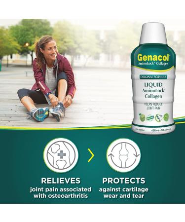 Genacol Liquid Collagen Supplement | Helps Reduce Joint Pain Protects and Maintains Healthy Cartilage | Exclusive Patented Liquid Collagen for Women and Men | GENACOL ORIGINAL 450 ml - Buy Online on GoSupps.com
