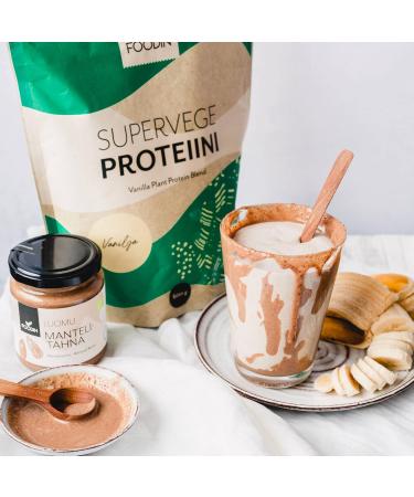 Foodin Organic Almond Butter - 100% Organic Gluten-Free Vegan (2 x 250g) - Excellent Protein & Healthy Fats - Buy Online on GoSupps.com