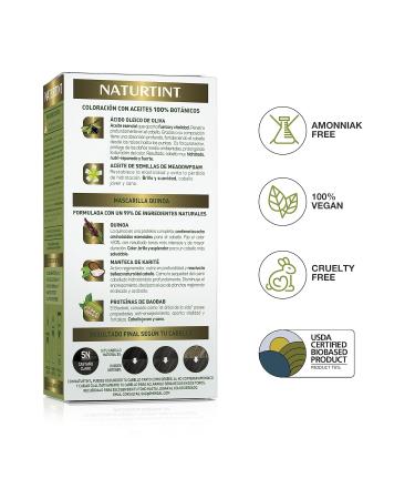 Natureint Biobased Hair Color 5N Chestnut Brown - Ammonia-Free Natural Ingredients 3-Pack (510ml) - Buy Online on GoSupps.com