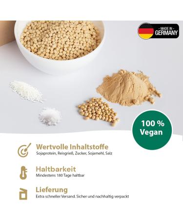 Vitalityballs - 2 Set 60% Protein Soy Crispies (Nature & Cocoa) - 1000g | Sugar-Free Topping for Muesli Salads & Fitness - Buy Online on GoSupps.com