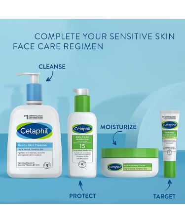 CETAPHIL Hydrating Gentle Skin Cleanser 8 oz 3 Pack - Fragrance Free, Soap Free, Non-Foaming - Ideal for Dry, Normal, Sensitive Skin - Buy Online on GoSupps.com