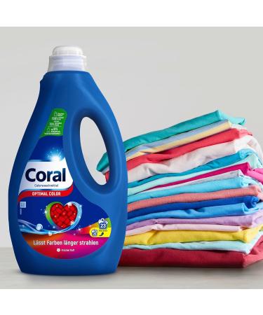 Coral Liquid Detergent - Optimal Color Protection for Radiant Colors | 6-Pack Citrus 191.67 ml | 23 Wash Loads - Buy Online on GoSupps.com