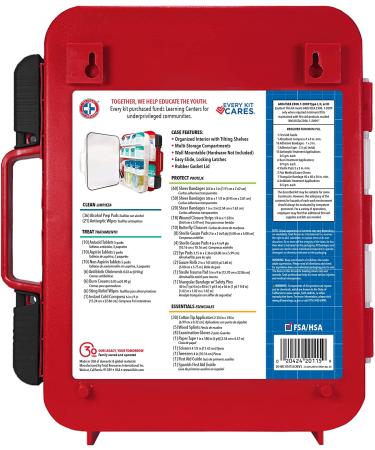 326-Piece Red Hard Case First Aid Kit - Exceeds OSHA & ANSI Guidelines for 100 People - Home, Office, Car, School, Emergency, Survival, Camping, Hunting & Sports - Buy Online on GoSupps.com