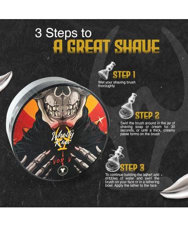 Vor V Tallow Shaving Soap | Donkey & Water Buffalo Milk | Omega 3 & 6 | Leather & Raspberry Scent - Buy Online on GoSupps.com