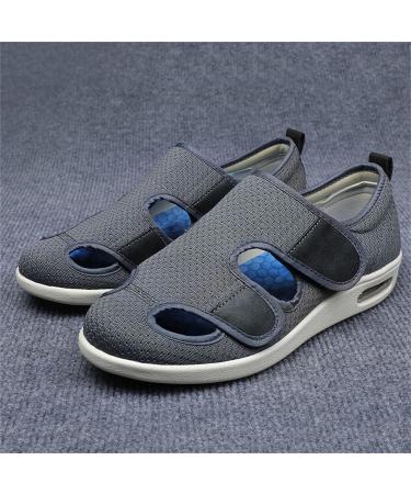 Men's Adjustable Diabetic Slipper Shoes - Arthritis Edema Toe Swollen Feet Slippers for Elderly Gifts (Color: D, Foot Length: 12) - Buy Online on GoSupps.com