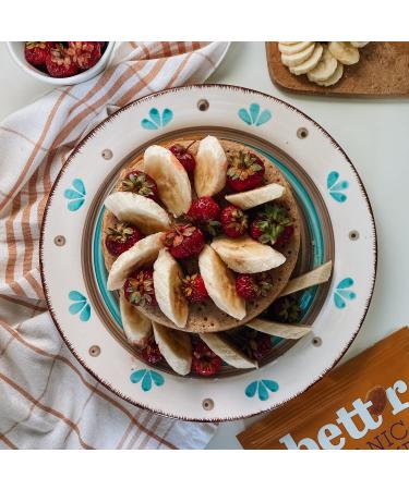 Bett'r Pancake Mix - Organic Vegan Gluten-Free Baking Mix | 6 x 400g | 25 Delicious Pancakes - Buy Online on GoSupps.com