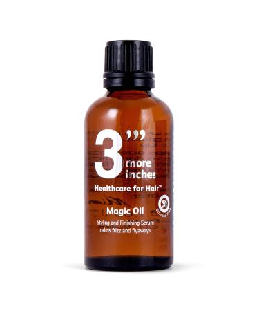3 '' 'more inches Magic Oil 50ml - hair oil - styling and finishing serum - smooth frizz and flyaways - for shiny healthy hair - with natural oils - silicone -free - Buy Online on GoSupps.com