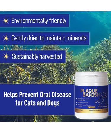Plaque Banish 100% Natural Plaque Off & Tartar Remover for Dogs & Cats - Freshen Breath, Promote Dental Health, Prevent Build Up | 6.35oz - Buy Online on GoSupps.com
