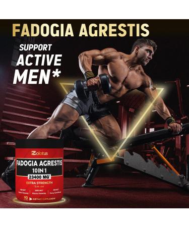 23400mg Fadogia Agrestis 10 in 1 Supplement with Maca, Tribulus, Horny Goat Weed - Energy & Stamina Booster for Men & Women - Buy Online on GoSupps.com