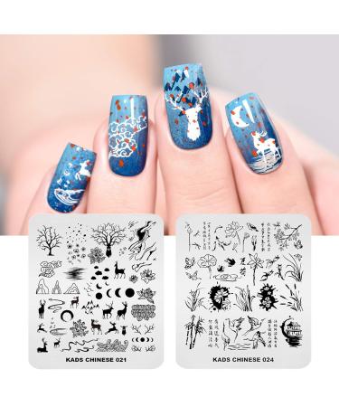 KADS 11-Piece Nail Stamp Set | 10 Plates + Laser Symphony Storage Bag | Perfect for Christmas Nail Art & Animal Designs | Shop Now! - Buy Online on GoSupps.com