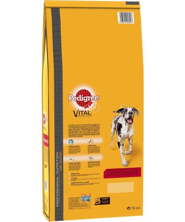 PEDIGREE Professional Nutrition Beef Croquettes for Large Adult Dogs 1 Bag of 15kg - Buy Online on GoSupps.com